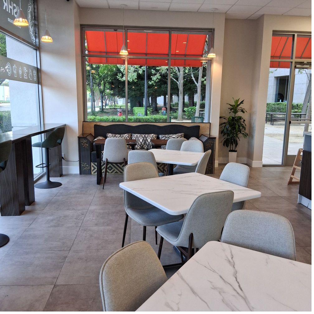 Interior seating area